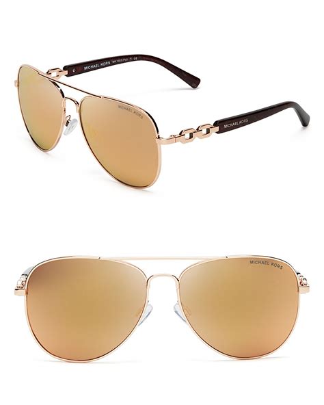 michael kors pink gold glasses|michael kors mirrored sunglasses.